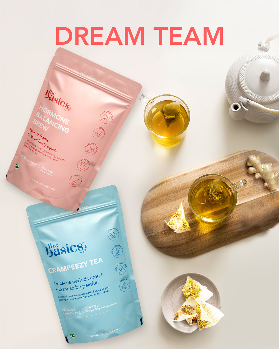 Dream Team - Hormone Balancing Brew and Crampeezy Tea